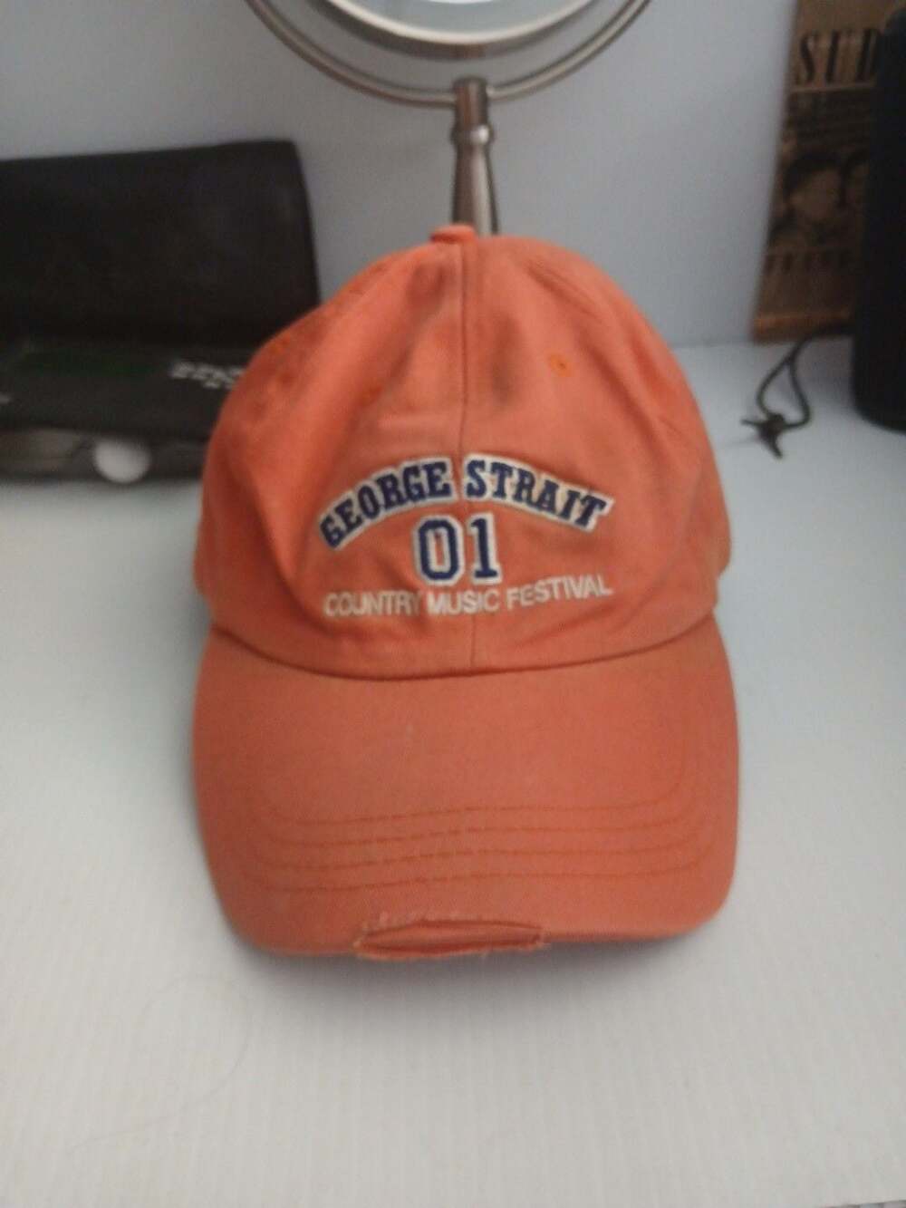George Strait Country Music Festival 01 Orange Cotton Baseball Hat Cap